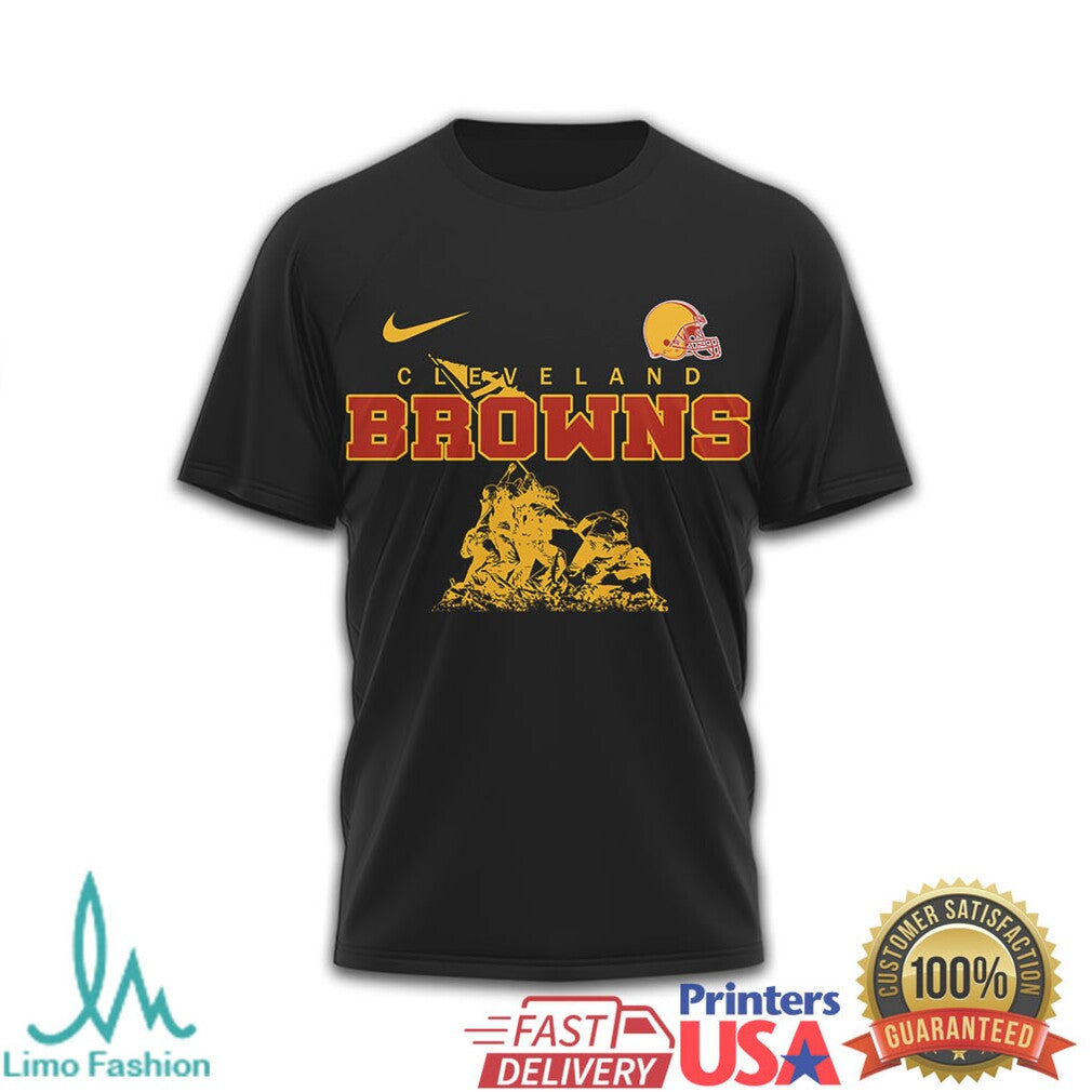 Cleveland Browns Marine Corps Veteran “Being A Marine Is A Choice” T Shirt - Limotees LLC