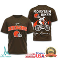 Cleveland Browns Mountain Biker Graphic Tee Go Browns Fan Shirt - Limotees LLC