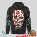 Cleveland Browns NFL Sugar Skull Helmet Graphic Black T Shirt - Limotees LLC