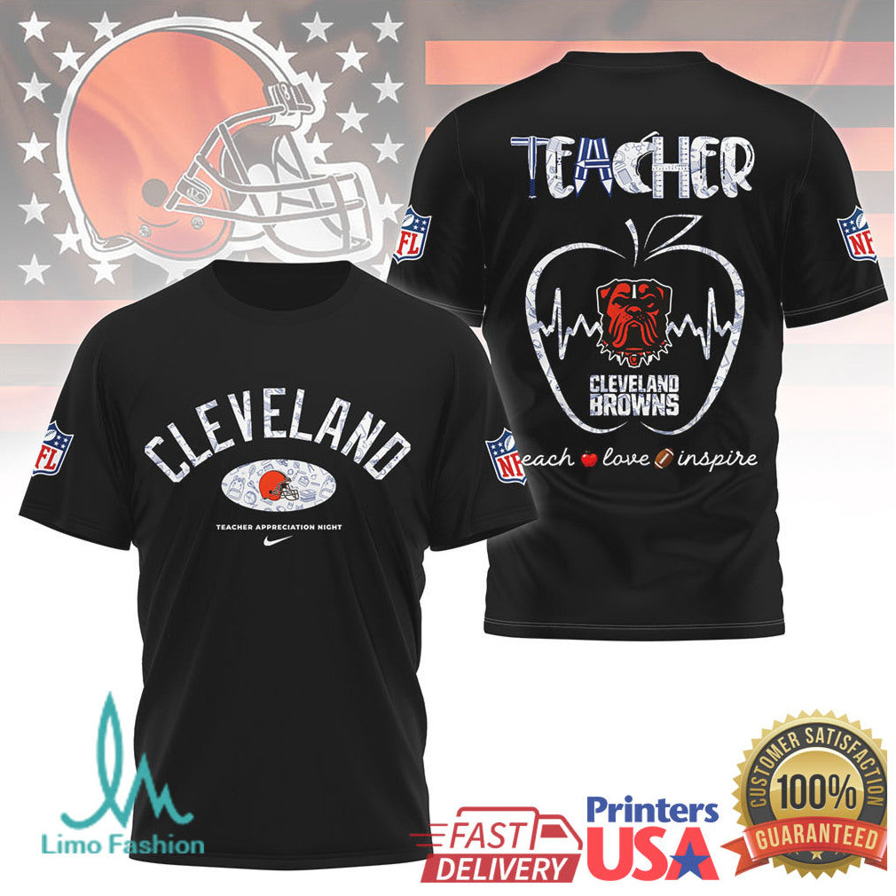 Cleveland Browns Nfl Teacher Appreciation Night Shirt - Limotees LLC