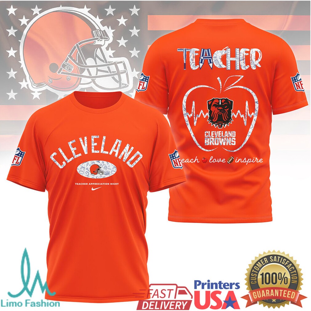 Cleveland Browns Nfl Teacher Appreciation Night Shirt - Limotees LLC