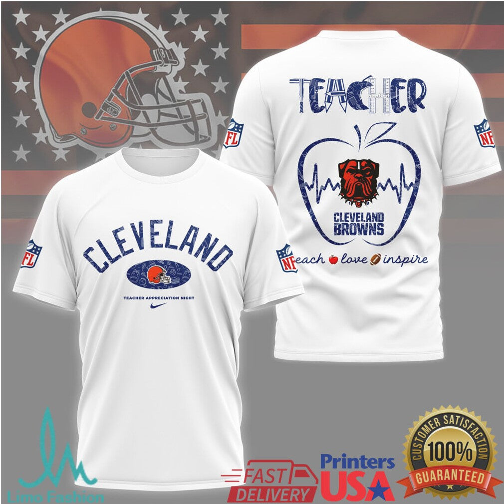 Cleveland Browns Nfl Teacher Appreciation Night Shirt - Limotees LLC
