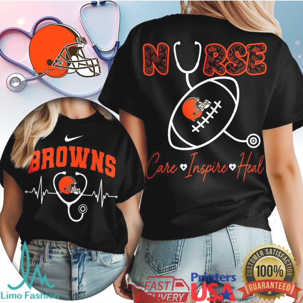 Cleveland Browns Nurse T Shirt Football Fan Nursing Life Professional T Shirt - Limotees LLC