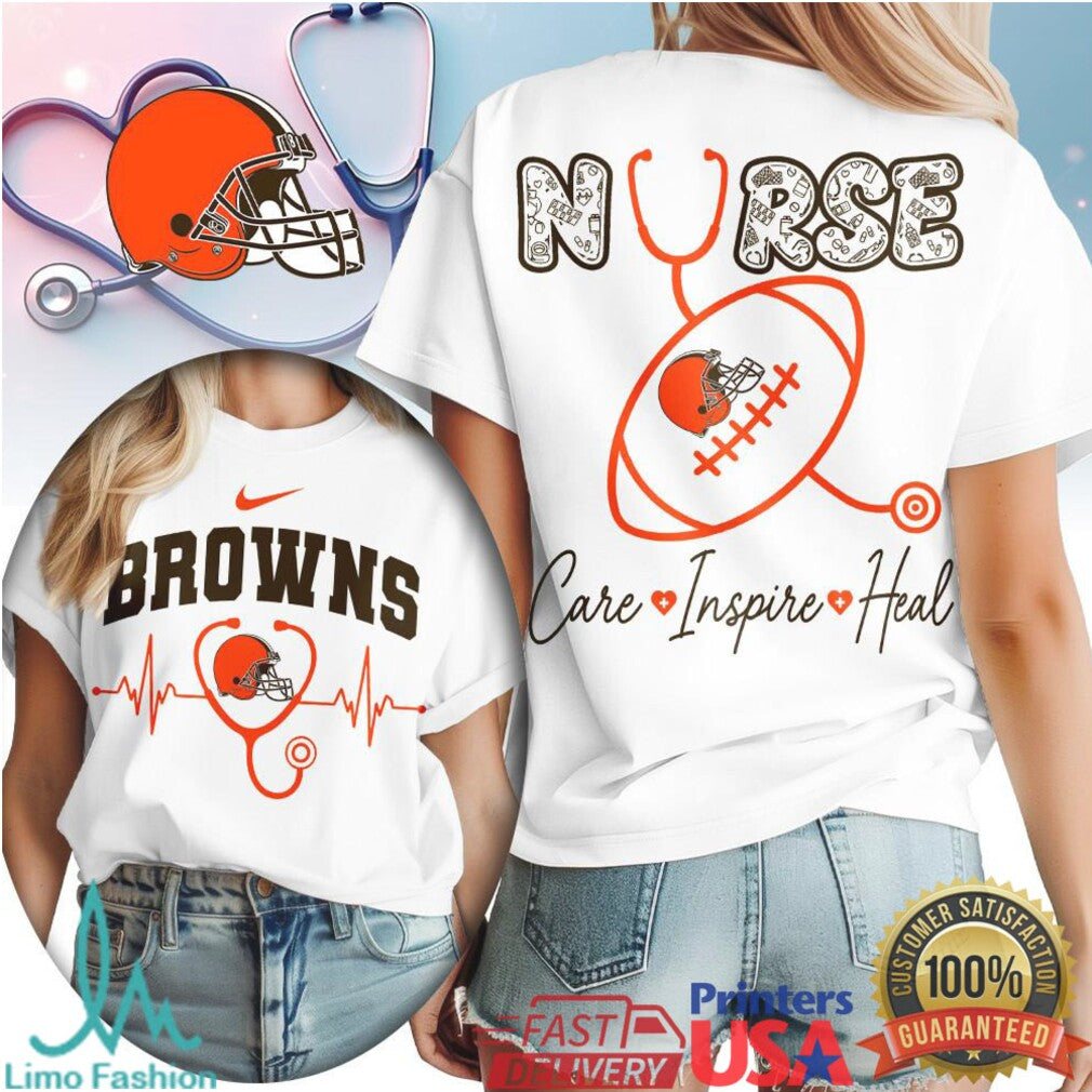 Cleveland Browns Nurse T Shirt Football Fan Nursing Life Professional T Shirt - Limotees LLC