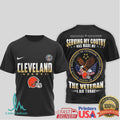 Cleveland Browns Official NFL Department Of Veterans Affairs 3D Shirt - Limotees LLC