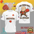 Cleveland Browns One Punch Man Saitama Anime Football Tee - Limotees LLC