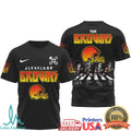 Cleveland Browns Rock & Roll Graphic T Shirt NFL Gameday Apparel - Limotees LLC