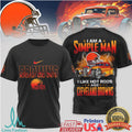 Cleveland Browns Simple Man I Like Hot Rods NFL T Shirt - Limotees LLC