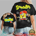 Cleveland Browns SpongeBob Football Cartoon Graphic T Shirt - Limotees LLC