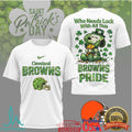 Cleveland Browns St. Patrick's Day Snoopy Green Pride T Shirt - Limotees LLC
