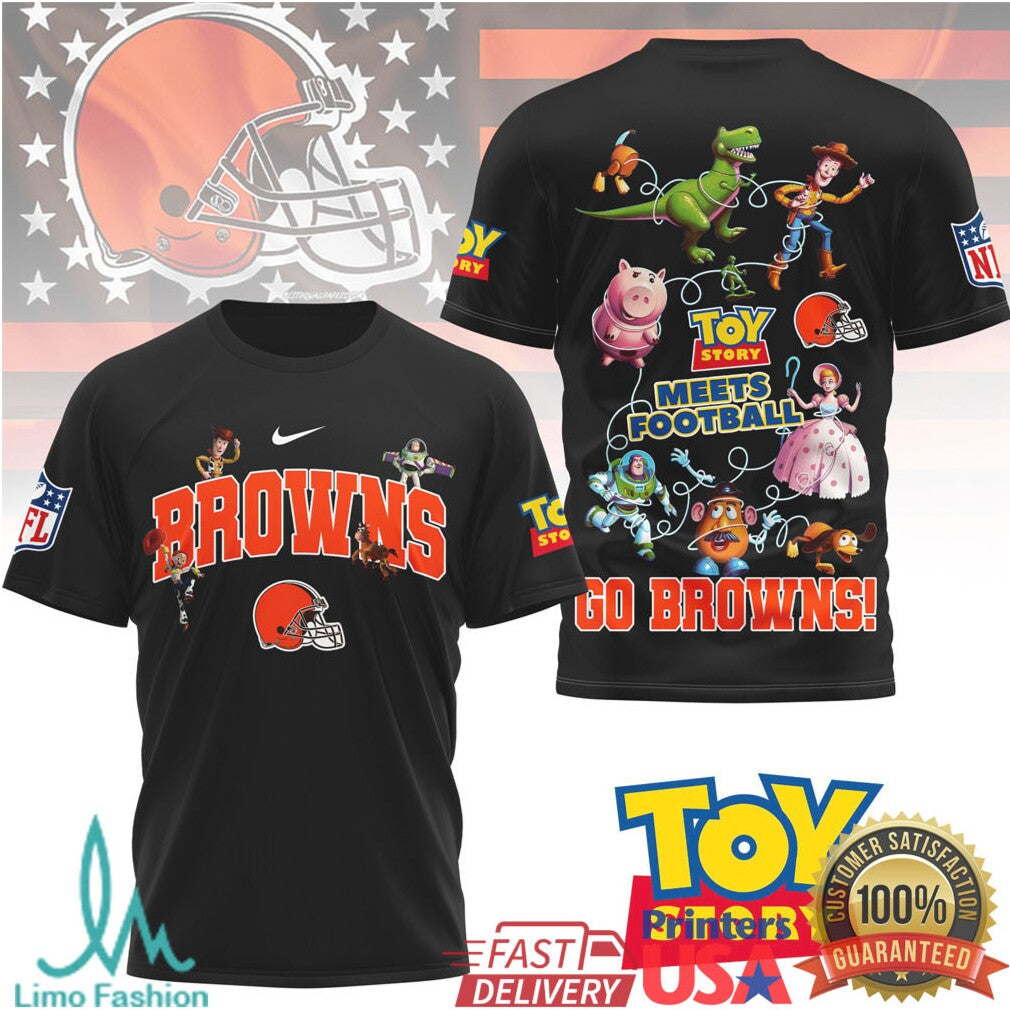 Cleveland Browns Toy Story Football Fan Graphic T Shirt - Limotees LLC