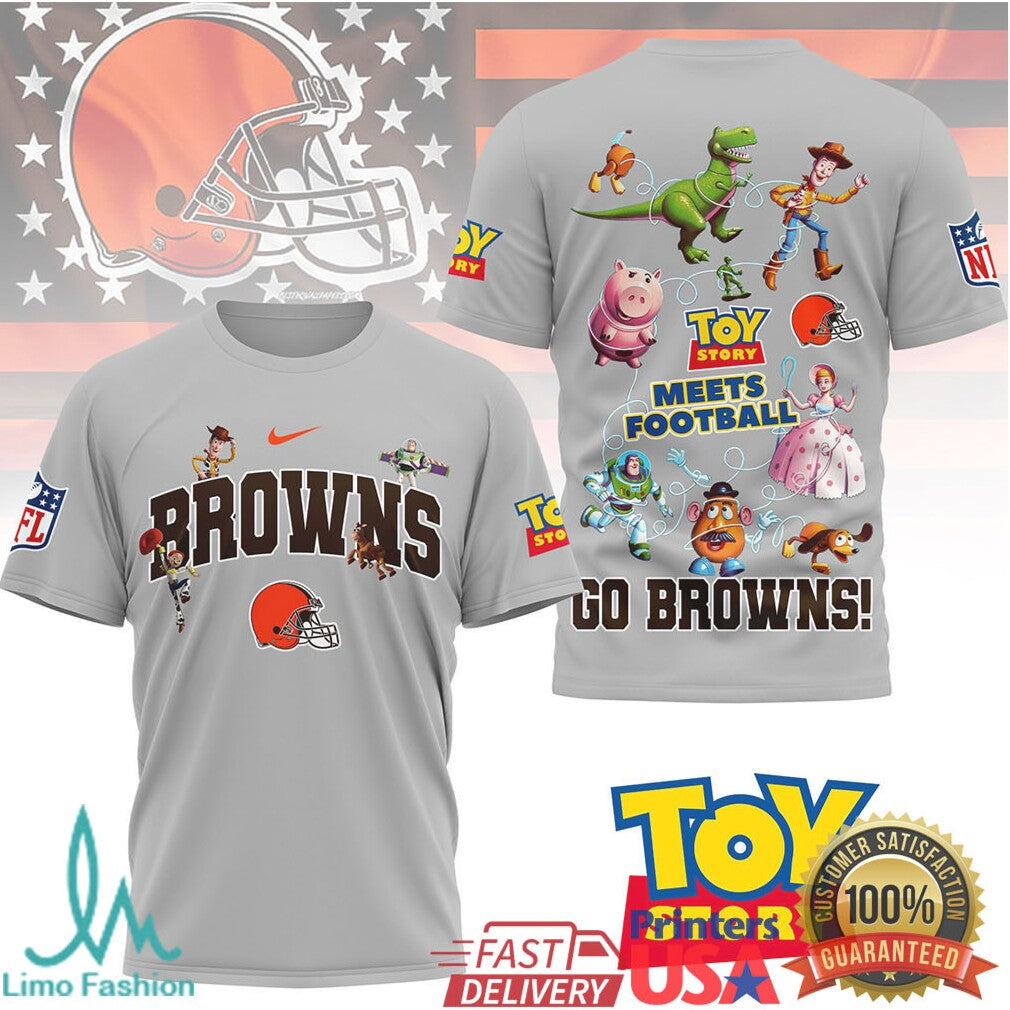 Cleveland Browns Toy Story Football Fan Graphic T Shirt - Limotees LLC