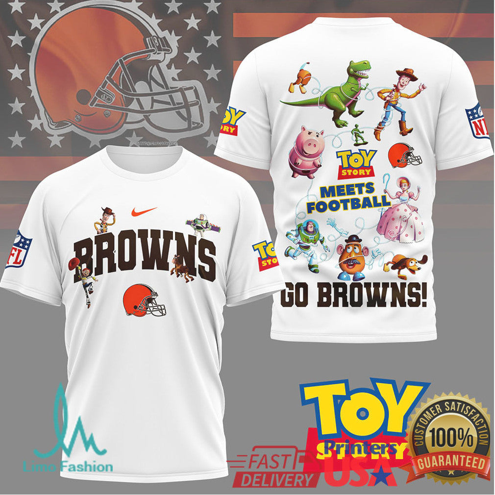 Cleveland Browns Toy Story Football Fan Graphic T Shirt - Limotees LLC