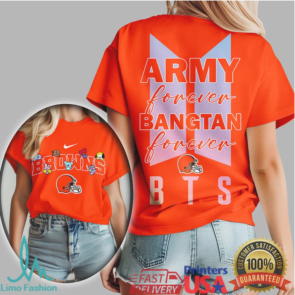 Cleveland Browns x BTS Army Forever Bangtan Forever K Pop Tee - Limotees LLC