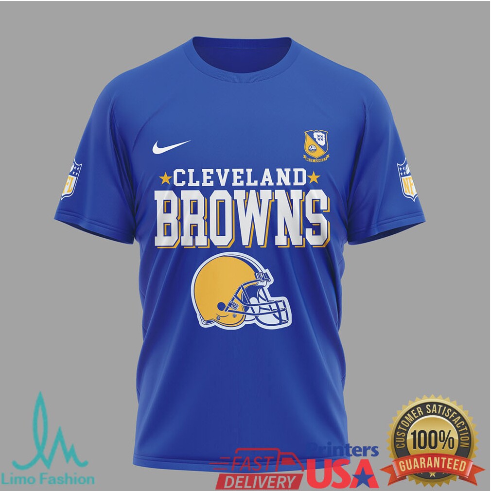 Cleveland Browns x Blue Angels 80th Anniversary Navy Flight T Shirt - Limotees LLC