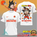 Cleveland Browns x Dragon Ball Goku Football Mashup T Shirt - Limotees LLC