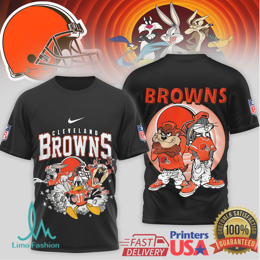 Cleveland Browns x Looney Tunes Vintage 90s Graphic T Shirt - Limotees LLC