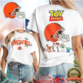 Cleveland Browns x Toy Story Helmet Mashup White T Shirt - Limotees LLC