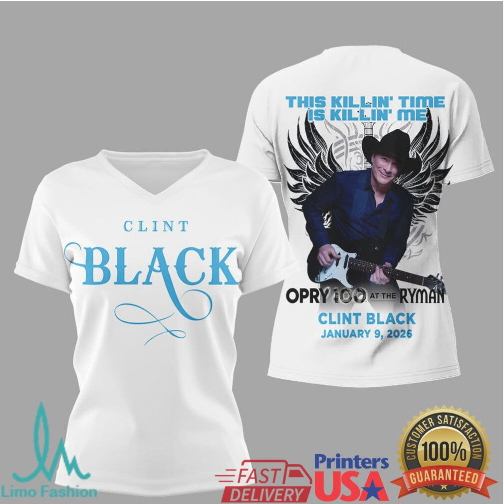 Clint Black Opry 100 At The Ryman 2026 Tee - Limotees LLC