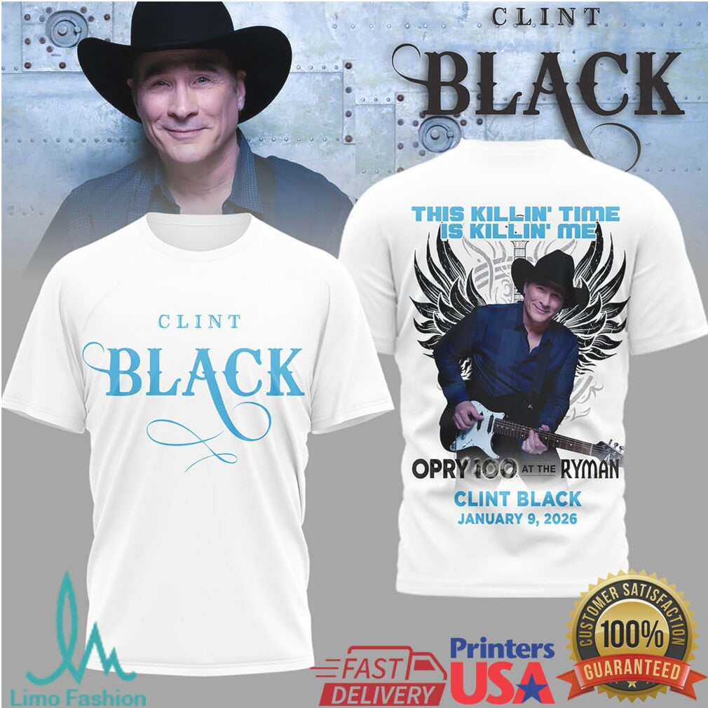 Clint Black Opry 100 At The Ryman 2026 Tee - Limotees LLC