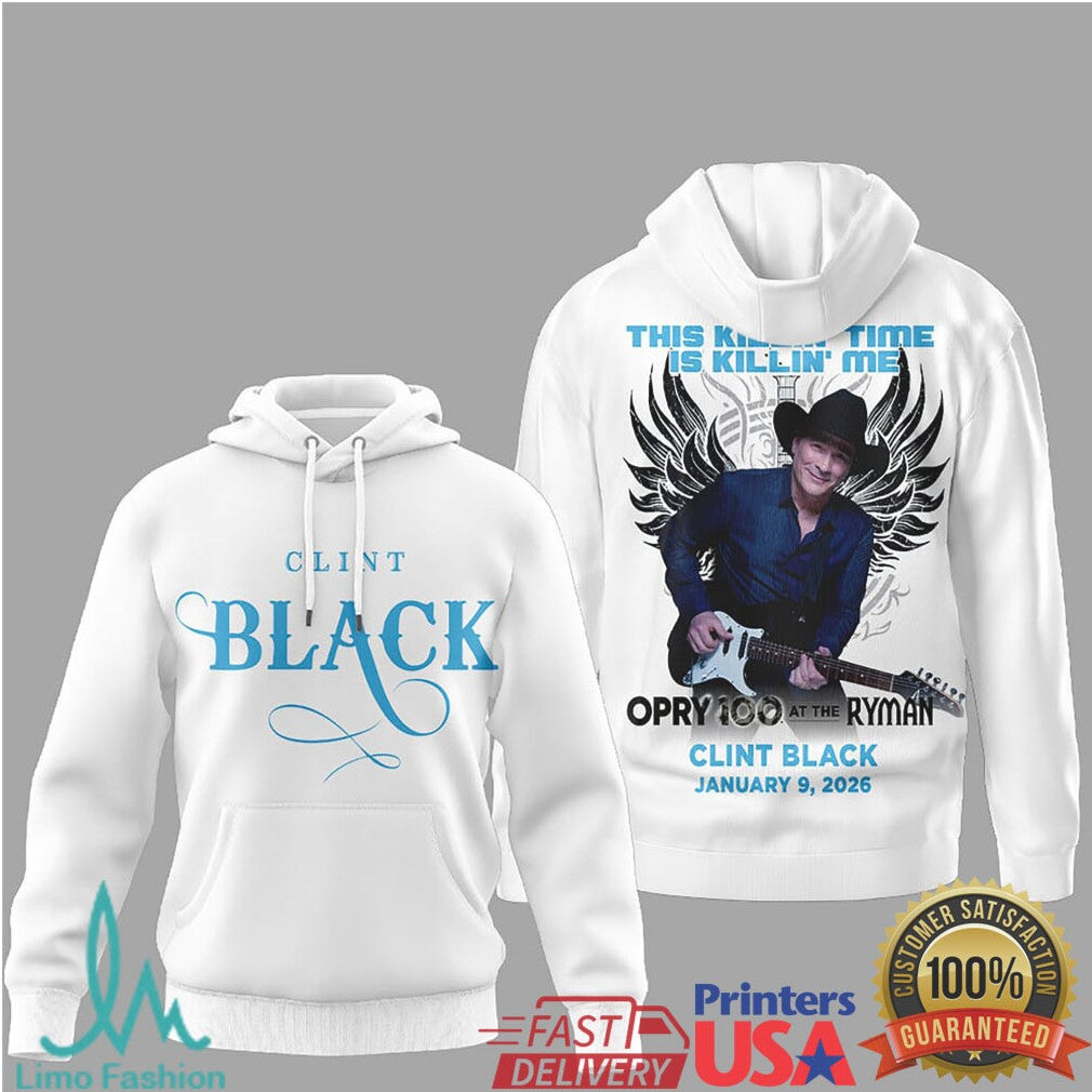 Clint Black This Killin' Time Is Killin' Me Opry 100 At The Ryman T Shirt - Limotees LLC