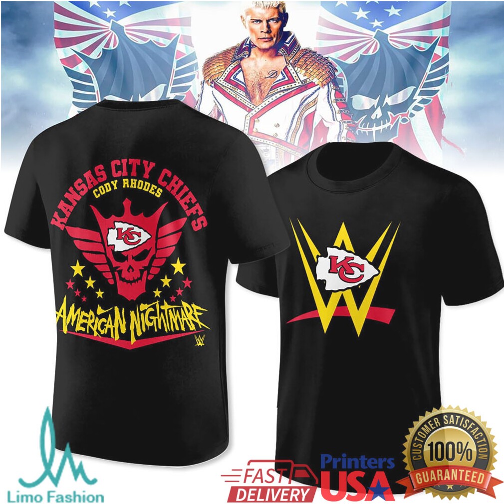 Cody Rhodes American Nightmare Kansas City Chiefs Wwe Nfl Mashup Shirt - Limotees LLC