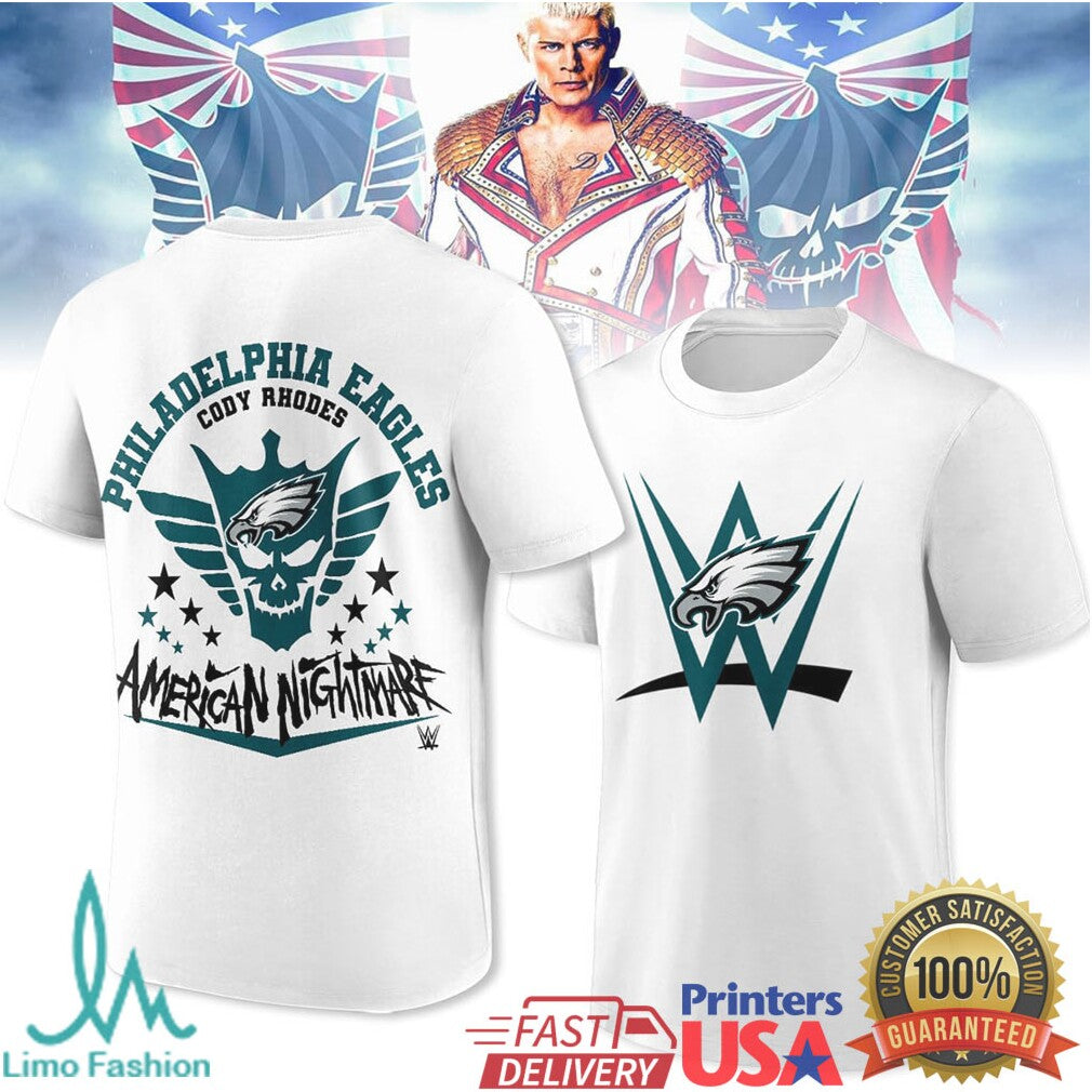 Cody Rhodes American Nightmare Philadelphia Eagles Wwe Nfl Mashup Shirt - Limotees LLC