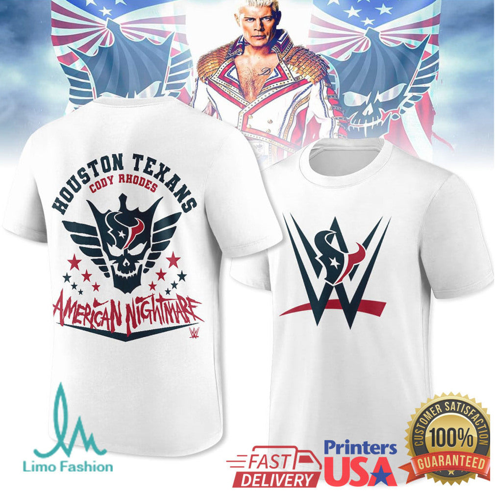 Cody Rhodes Houston Texans American Nightmare Tshirt - Limotees LLC