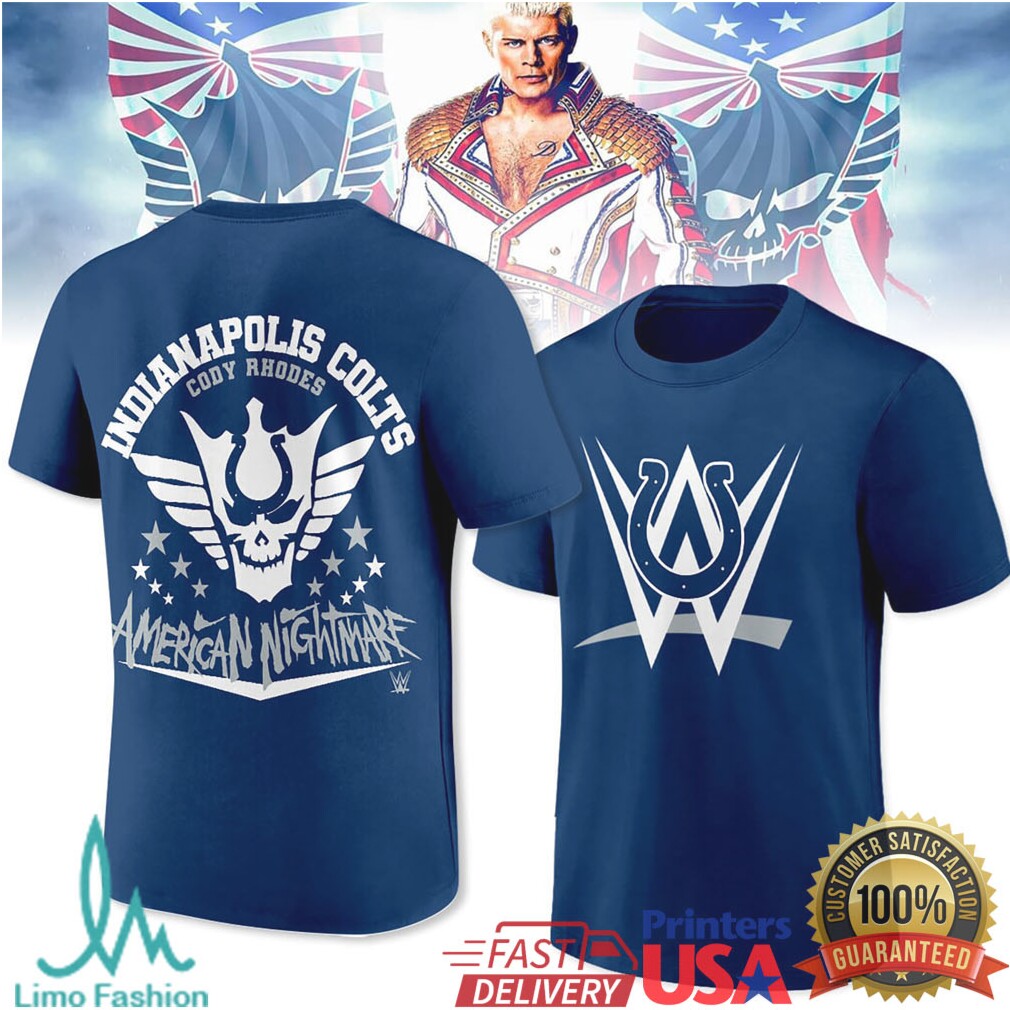 Cody Rhodes Indianapolis Colts American Nightmare Tshirt - Limotees LLC