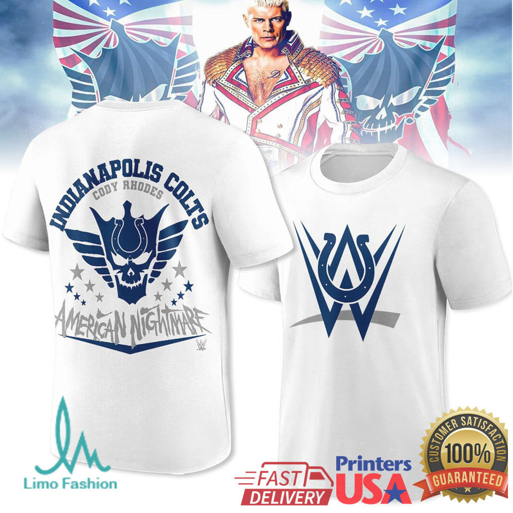 Cody Rhodes Indianapolis Colts American Nightmare Tshirt - Limotees LLC