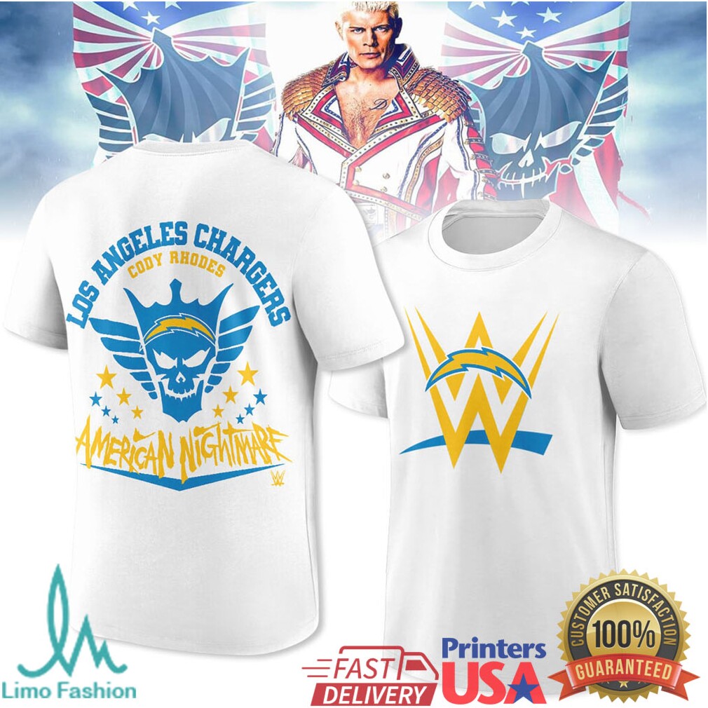 Cody Rhodes Los Angeles Chargers American Nightmare Tshirt - Limotees LLC