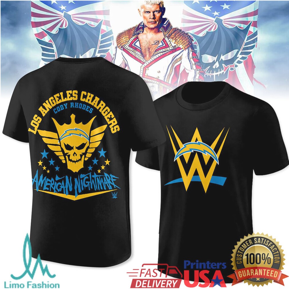 Cody Rhodes Los Angeles Chargers American Nightmare Tshirt - Limotees LLC