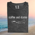 Coffee and Doxies Cute Wiener Dog Coffee Lover Unisex Comfort Colors T Shirt - Limotees LLC