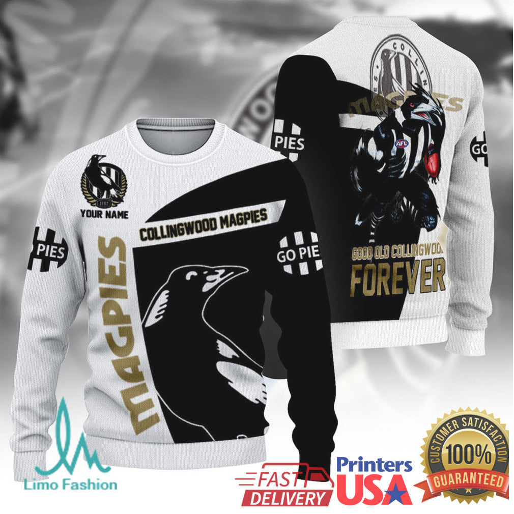 Collingwood Magpies “Good Old Collingwood Forever” Custom Apparel - Limotees LLC
