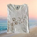 Corgi Dandelion Flower Flying Funny Dog Illustration T Shirt - Limotees LLC