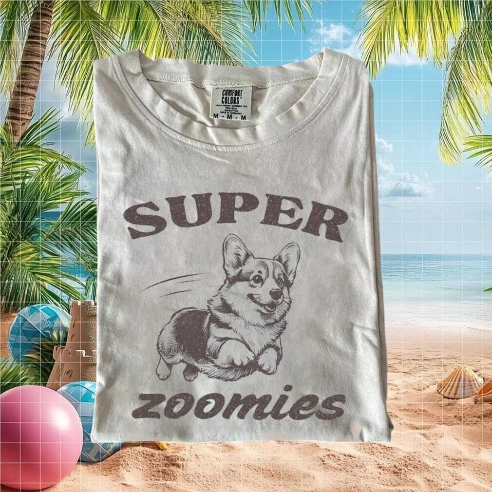 Corgi Dog Lover Super Zoomies Funny Graphic T Shirt - Limotees LLC