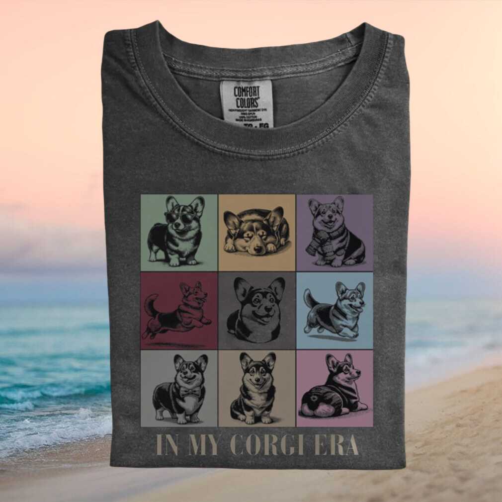 Corgi Lovers In My Corgi Era Grid Style T Shirt - Limotees LLC