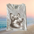 Corgi Portrait Artistic Illustration Dog Breed Lover Graphic T Shirt - Limotees LLC