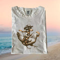 Cowboy Dachshund Riding Chicken Western Funny Dog T Shirt - Limotees LLC