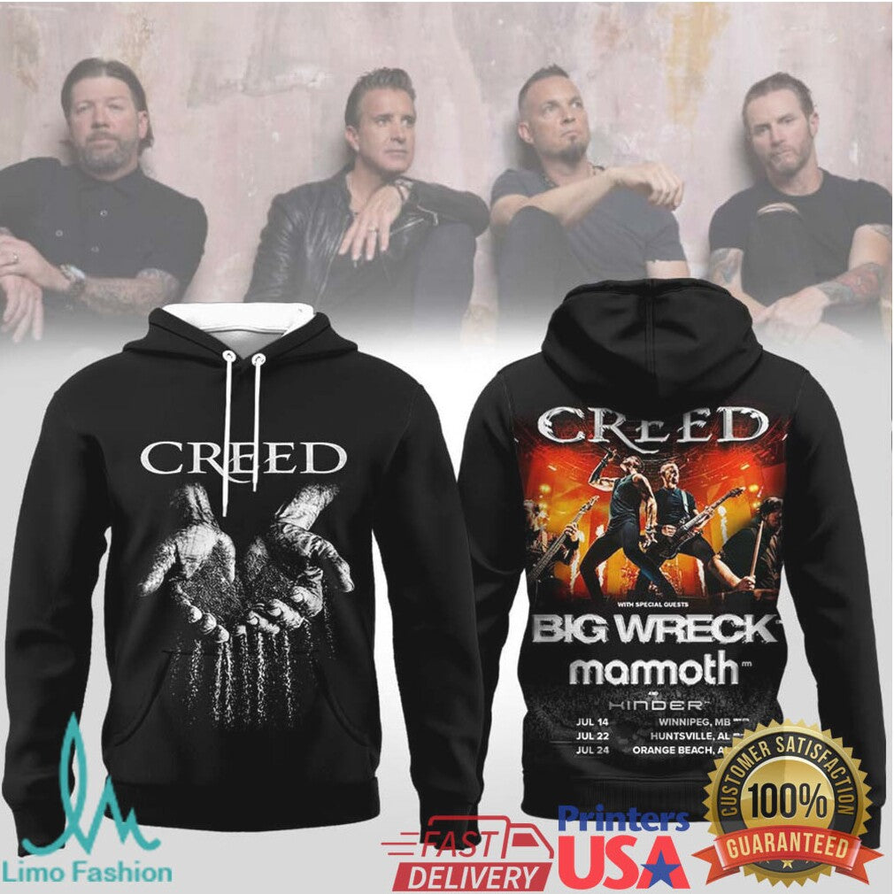 Creed Summer of '99 Tour 2026 With Big Wreck & Mammoth T Shirt - Limotees LLC