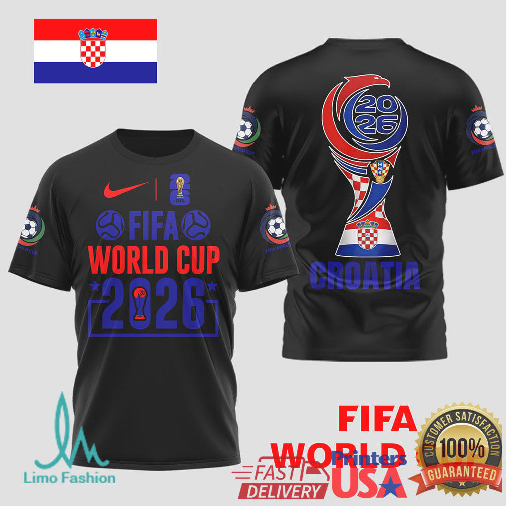 Croatia FIFA World Cup 2026 Football Fan T Shirt Red & White Supporters T Shirt - Limotees LLC