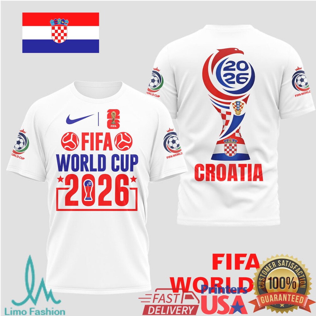 Croatia FIFA World Cup 2026 Football Fan T Shirt Red & White Supporters T Shirt - Limotees LLC