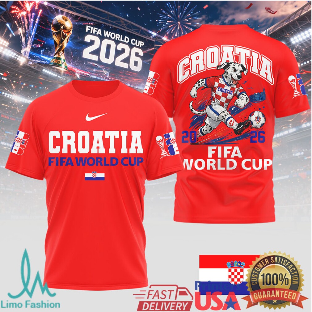 Croatia World Cup 2026 Dalmatian Mascot T Shirt Croatian Soccer Fan T Shirt - Limotees LLC