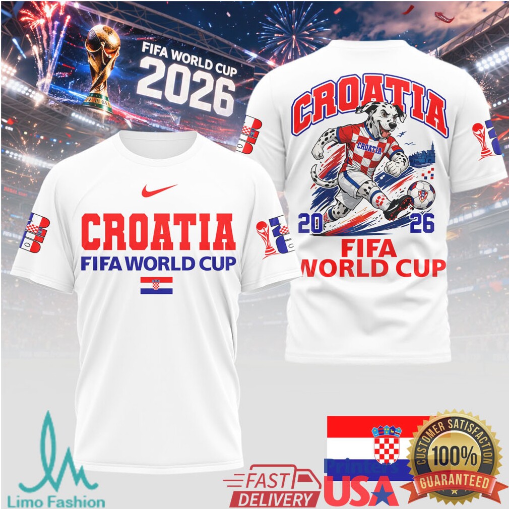 Croatia World Cup 2026 Dalmatian Mascot T Shirt Croatian Soccer Fan T Shirt - Limotees LLC