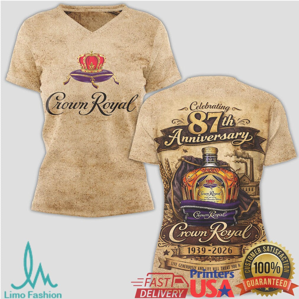 Crown Royal 87th Anniversary 1939 2026 Vintage Style T Shirt - Limotees LLC