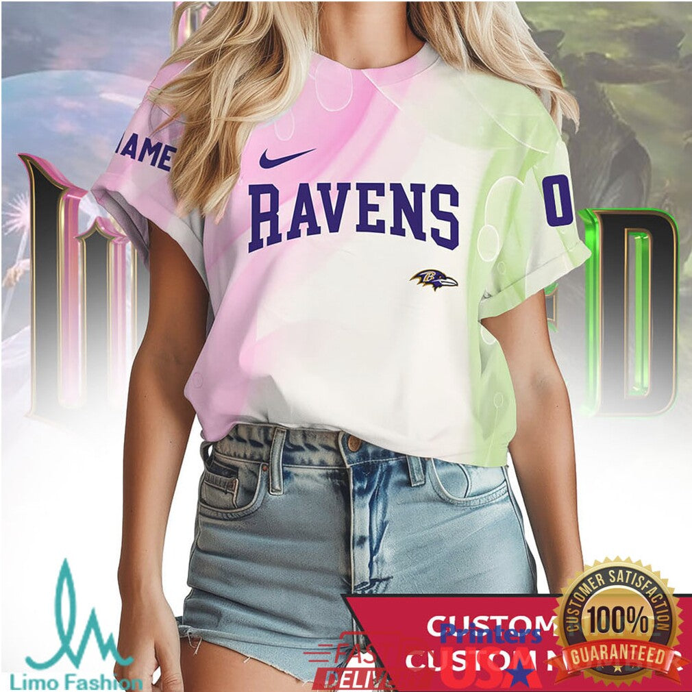 Custom Baltimore Ravens Wicked Musical Mashup 3D Print T Shirt - Limotees LLC