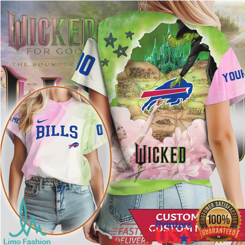 Custom Buffalo Bills Wicked Broadway Crossover All Over Print Shirt - Limotees LLC