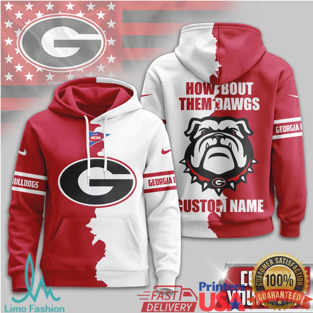 Custom Georgia Bulldogs How Bout Them Dawgs Split 3D T Shirt - Limotees LLC