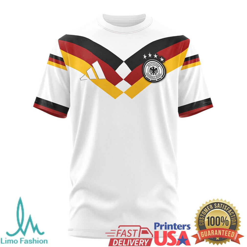 Custom Germany Deutschland Football Jersey V Stripe Personalized Name T Shirt - Limotees LLC