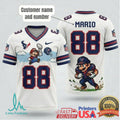 Custom Houston Texans Super Mario Retro Pixel Design Football T Shirt - Limotees LLC